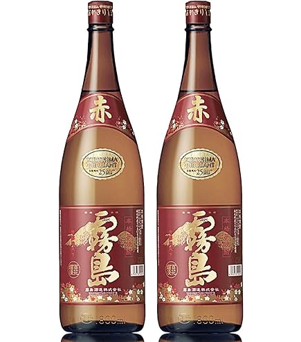 Amazon.co.jp: 【一升瓶2本セット】霧島酒造 赤霧島 芋焼酎 25度